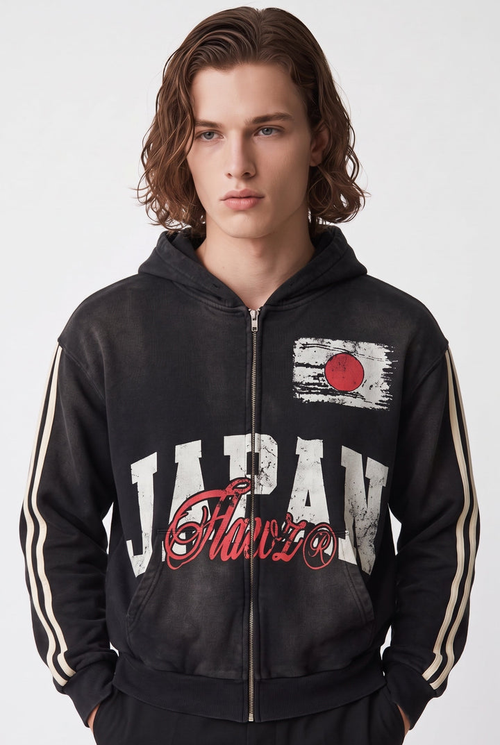 Graphic Zip Hoodie na2756