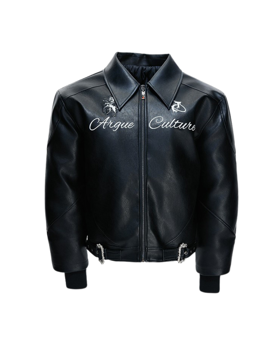 [ArguE CulturE] BLACK HORSE LEATHER JACKET na2287