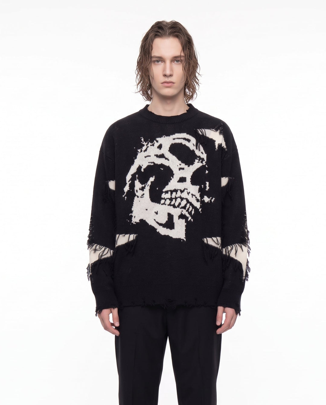 Skull Knit Sweater na3244