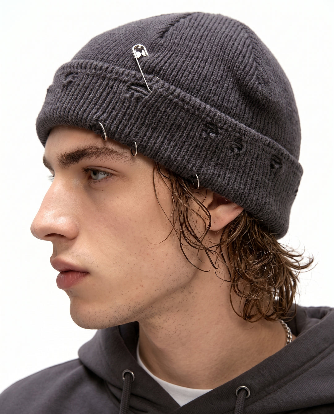 Distressed Knit Beanie na3153