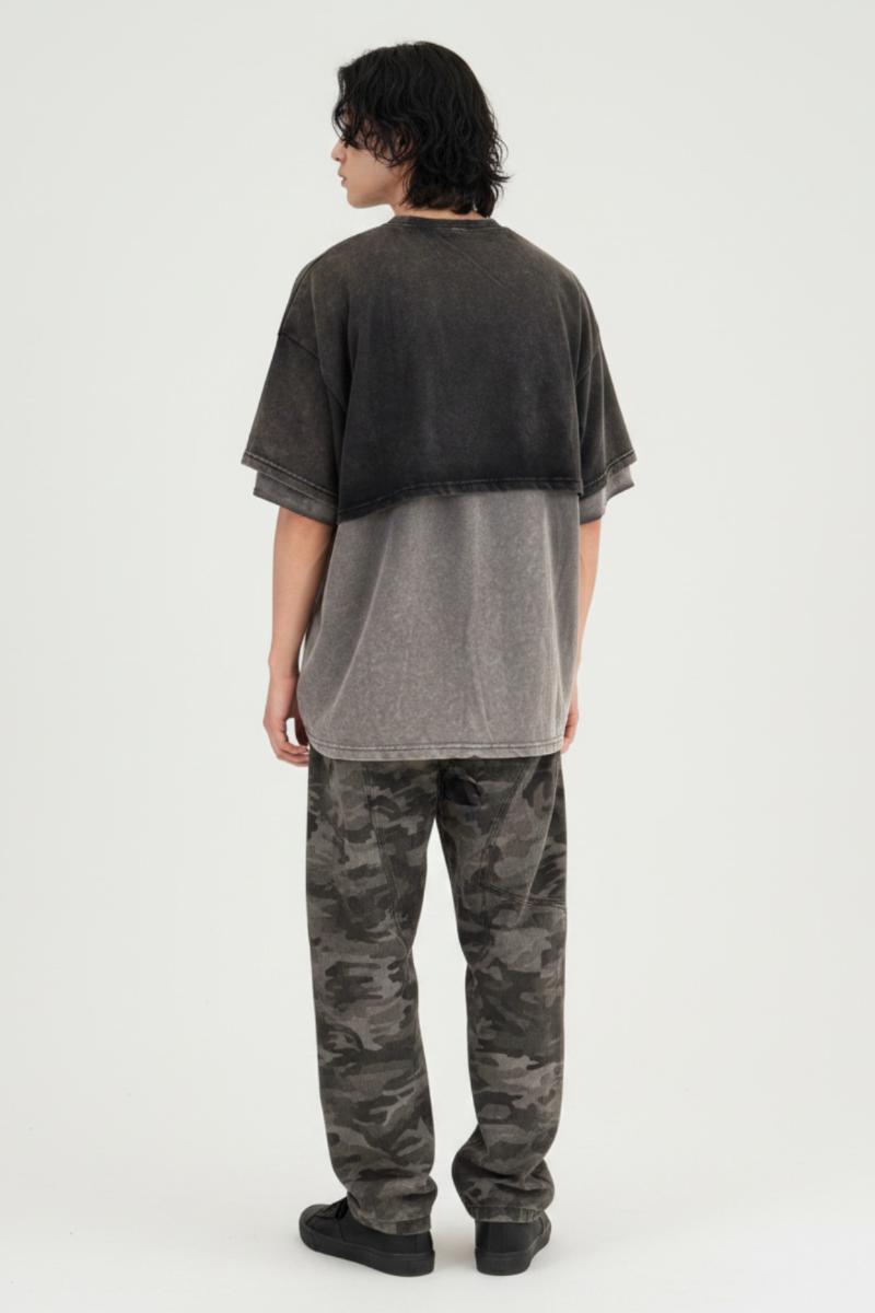 Layered Washed Tee  na2526