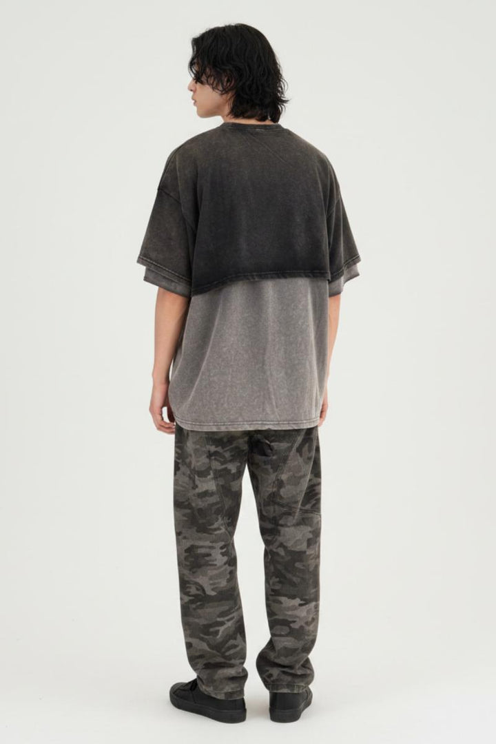 Layered Washed Tee  na2526