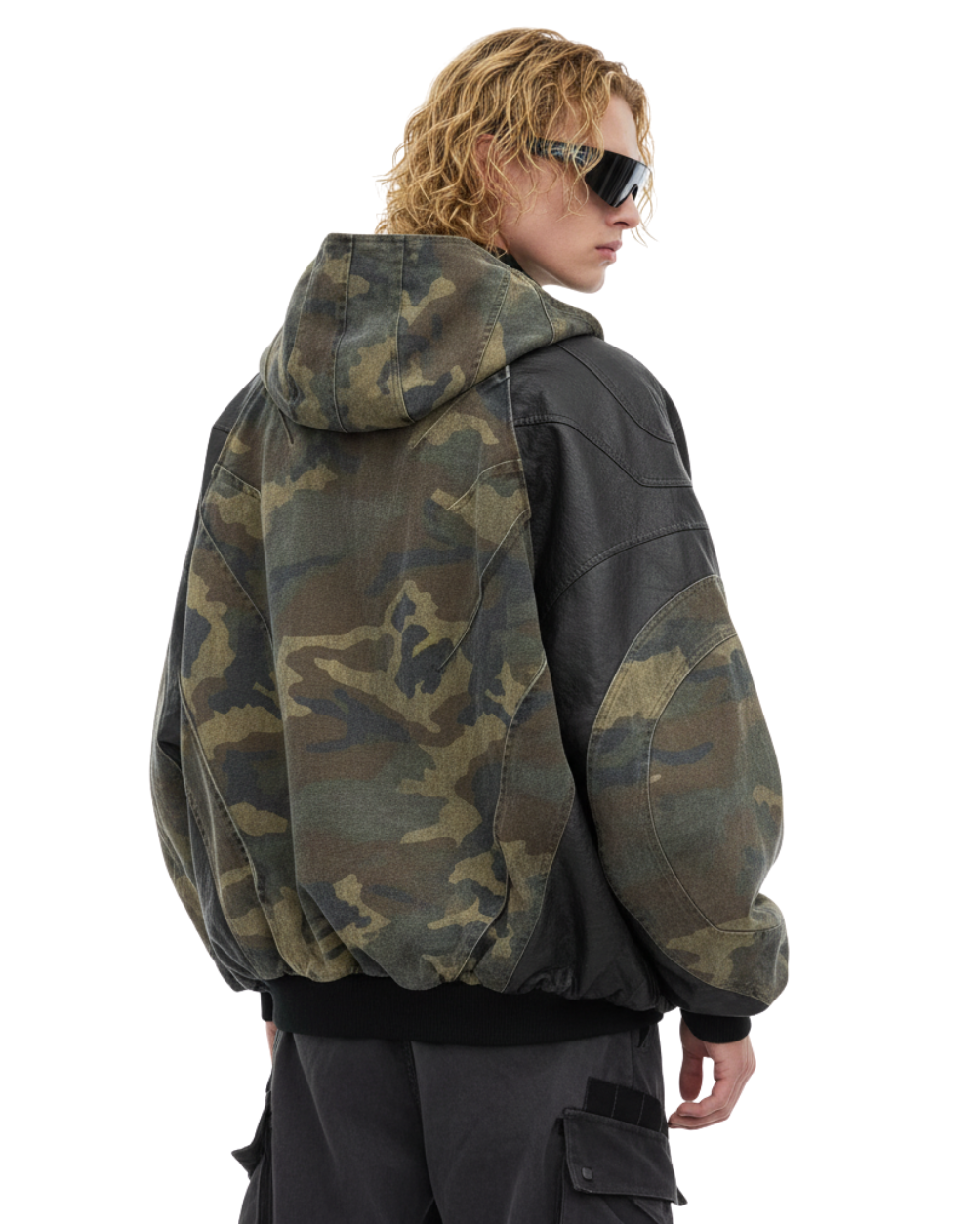 Nanostudio Vintage Wash Military Hooded Blouson (na2201)