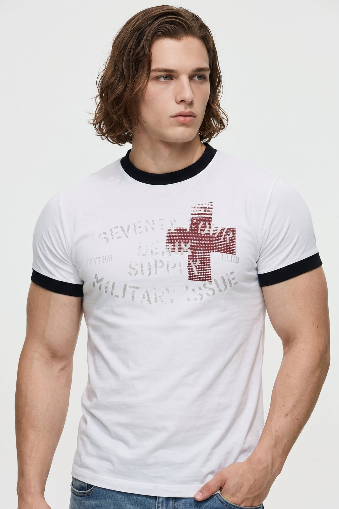 Graphic Ringer Tee na2654