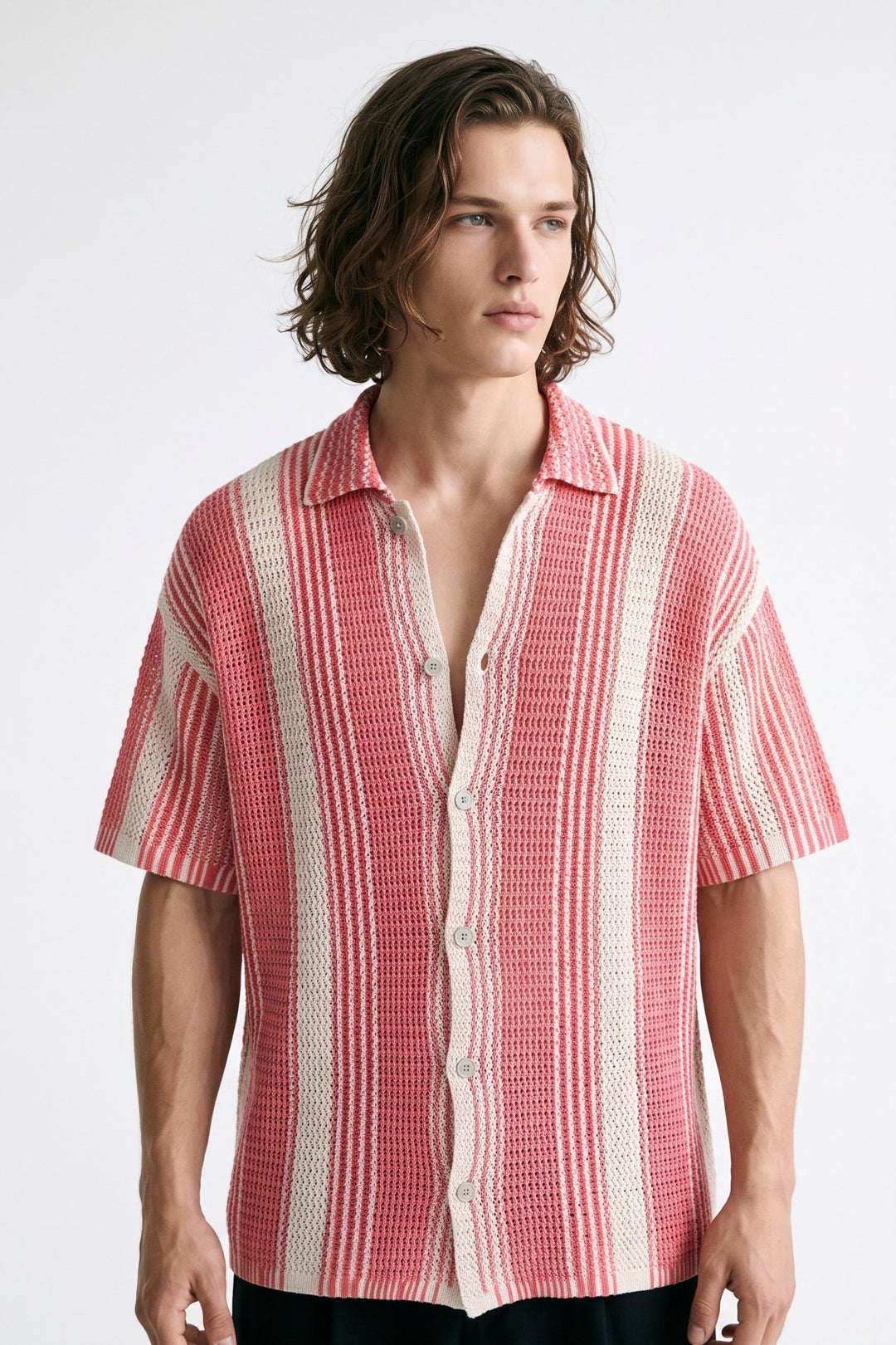 Striped Knit Shirt na2676