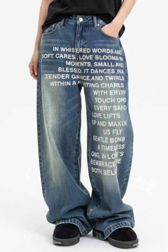 Printed Jeans  na2625