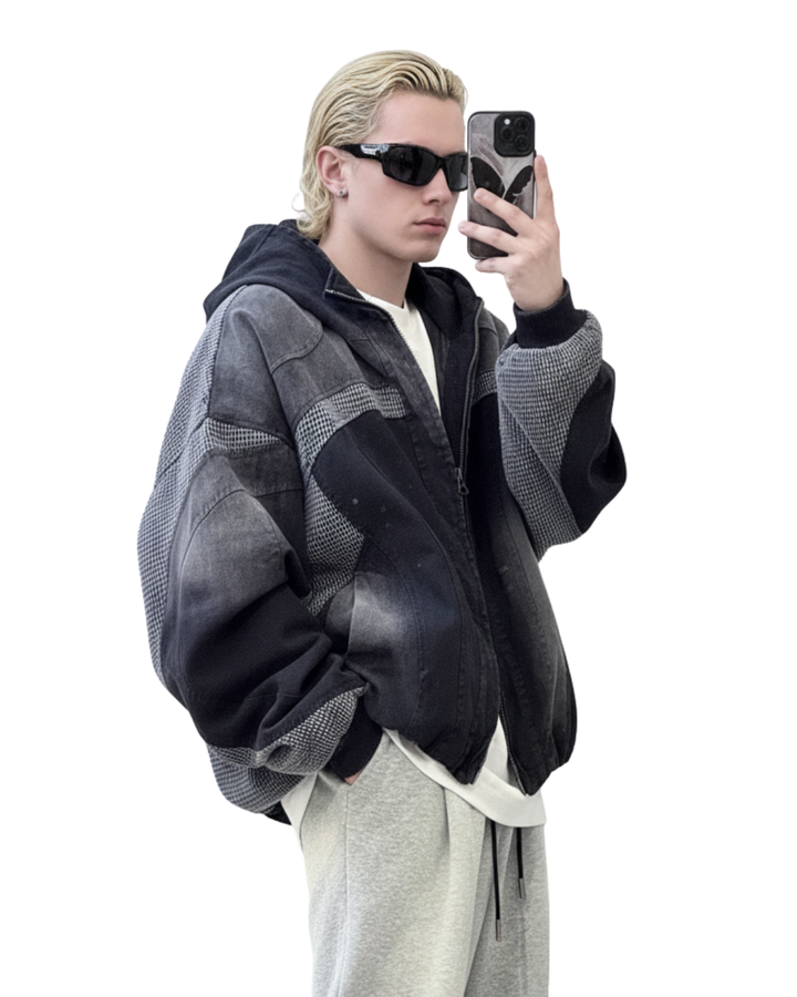 Nanostudio Vintage Wash Military Hooded Blouson (na2201)