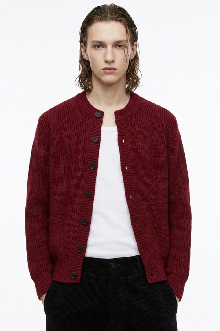 Quiet Rib Knit Cardigan na2363