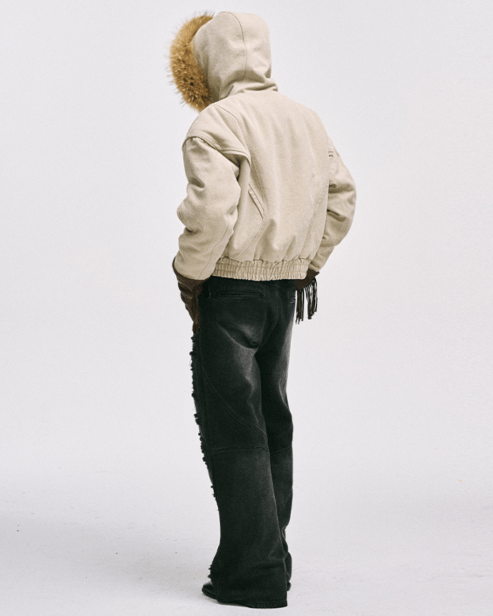 Shadow Fur Hybrid Jacket na2243 