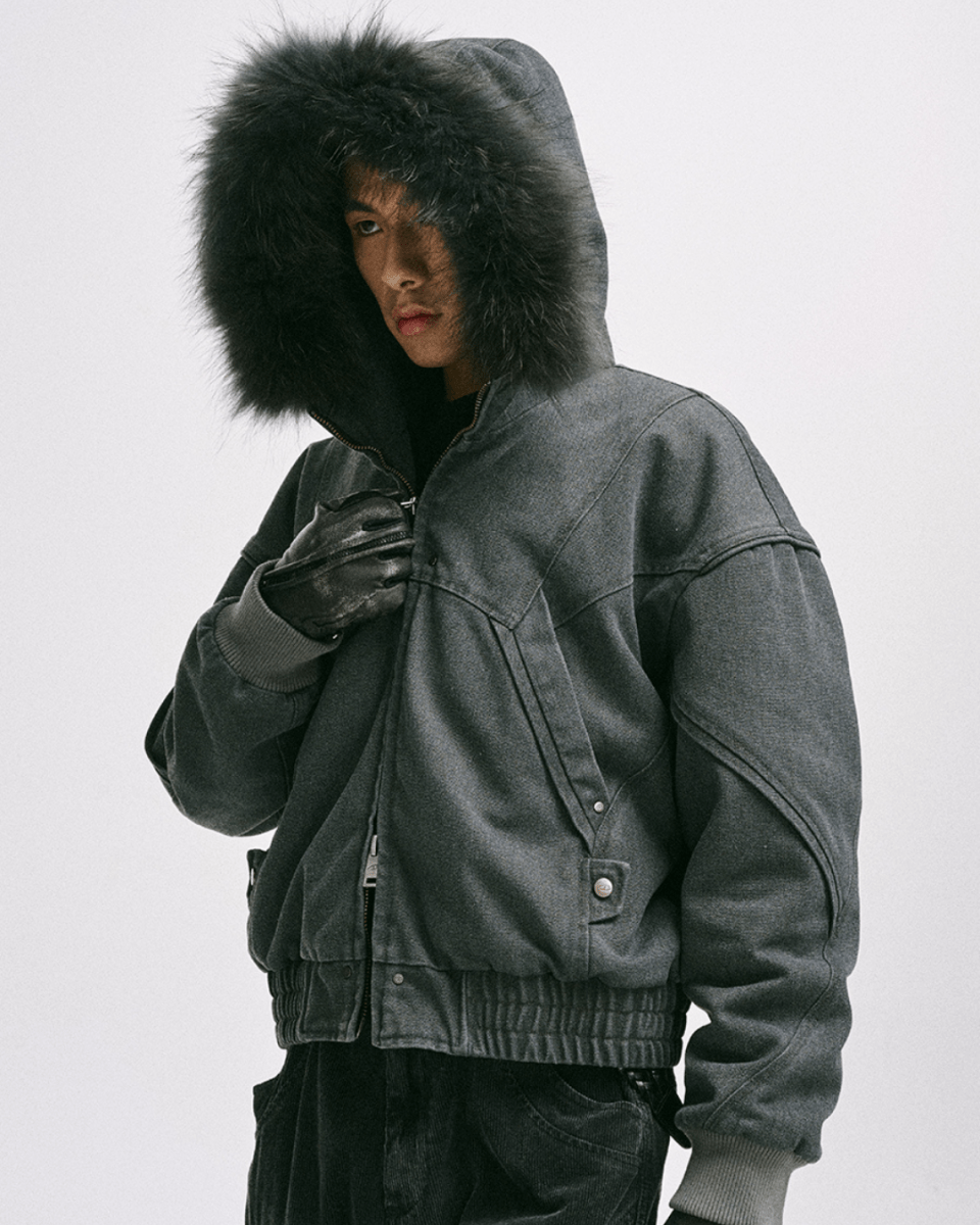 Shadow Fur Hybrid Jacket na2243 