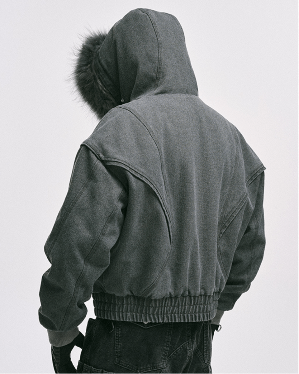 Shadow Fur Hybrid Jacket na2243 