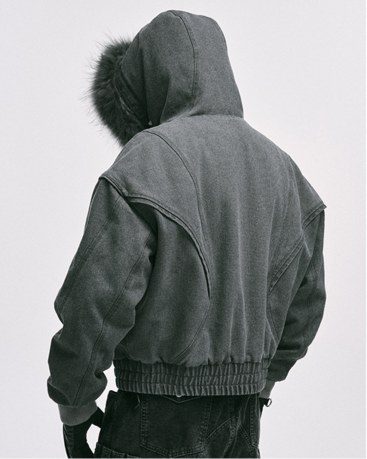 Shadow Fur Hybrid Jacket na2243 