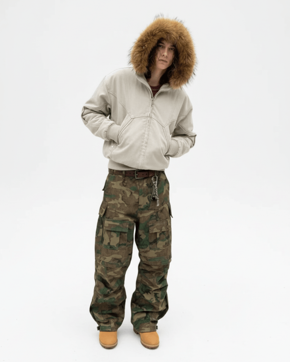 Shadow Fur Hybrid Jacket na2243 