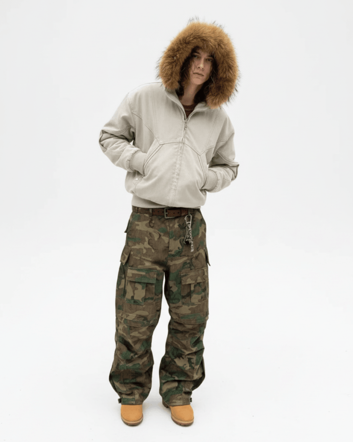 Shadow Fur Hybrid Jacket na2243 