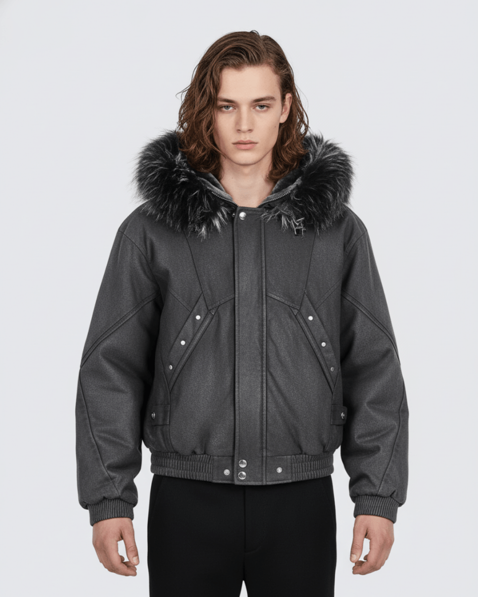 Shadow Fur Hybrid Jacket na2243 