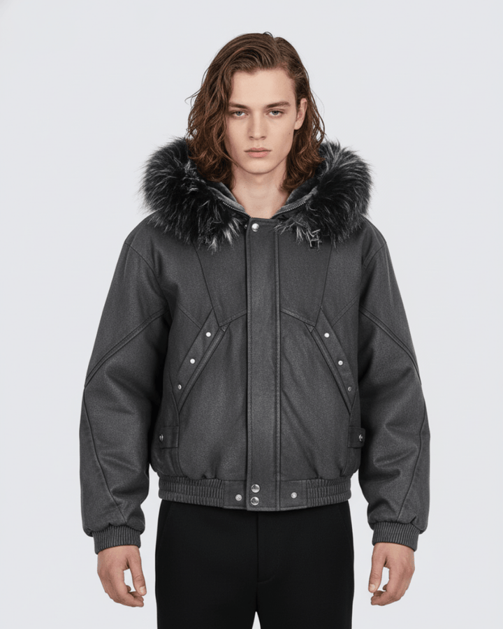 Shadow Fur Hybrid Jacket na2243 