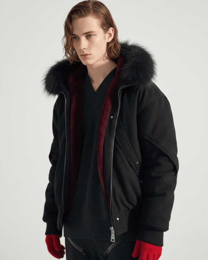 Shadow Fur Hybrid Jacket na2243 
