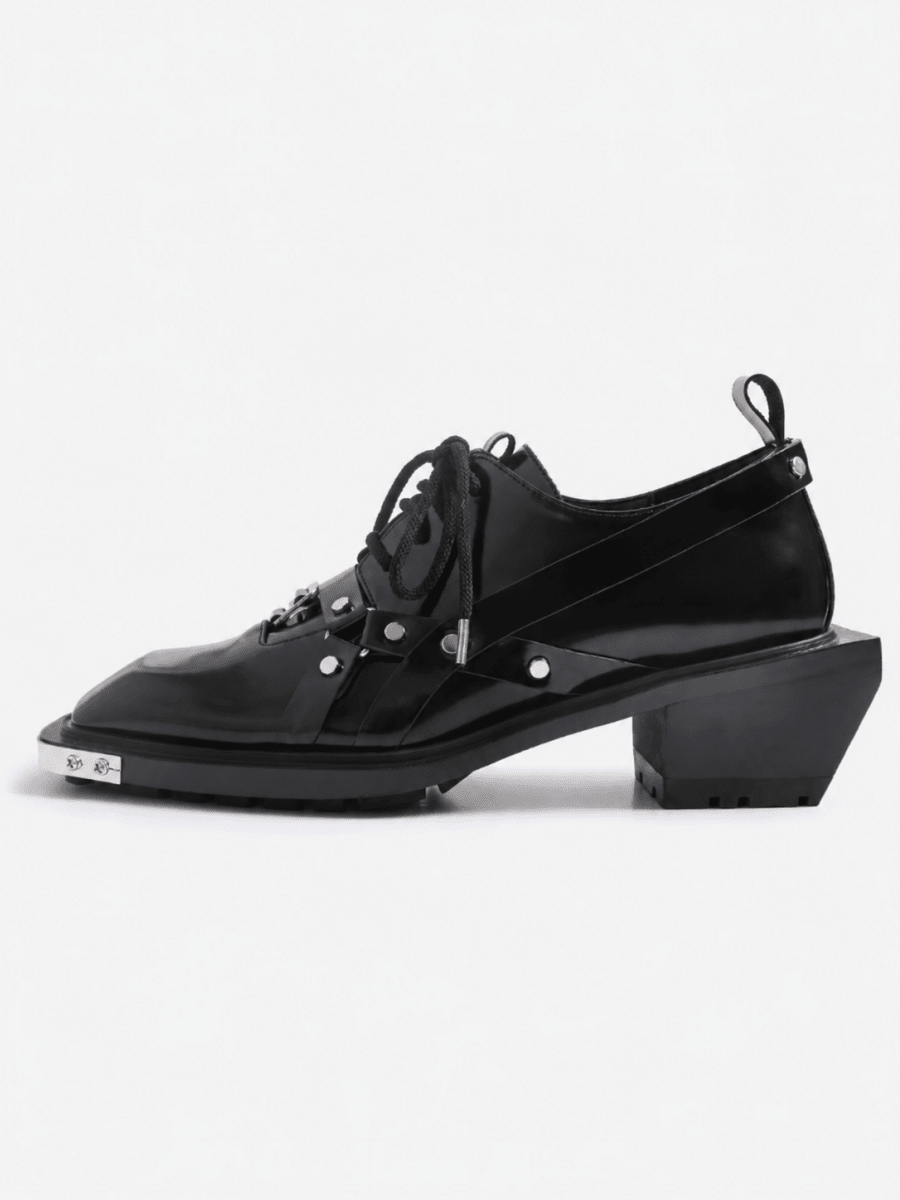 Square Toe Derby Leather Shoes na1046