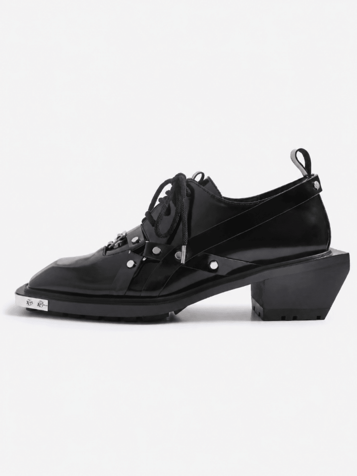 Square Toe Derby Leather Shoes na1046