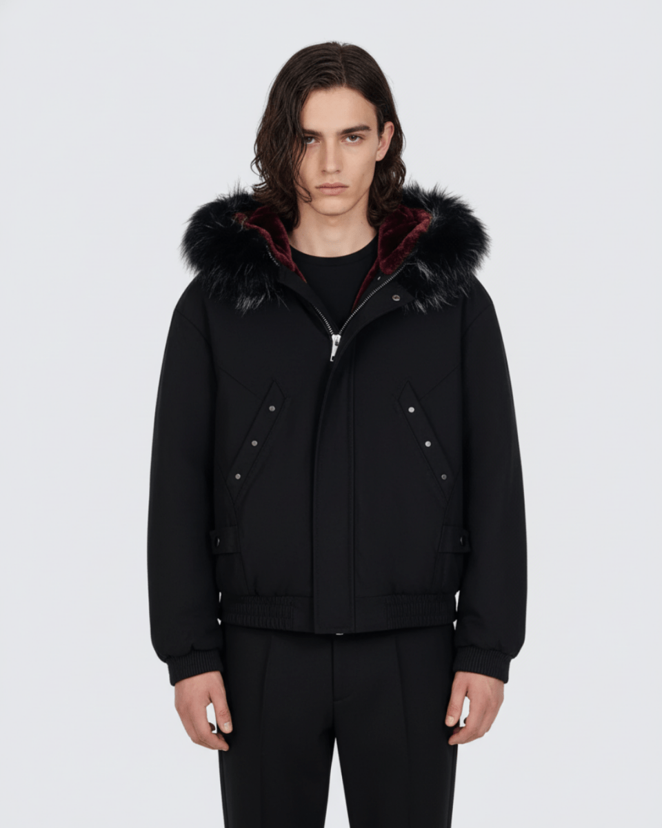 Shadow Fur Hybrid Jacket na2243 