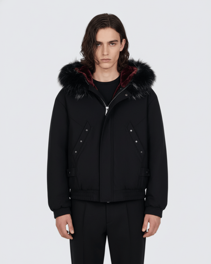 Shadow Fur Hybrid Jacket na2243 