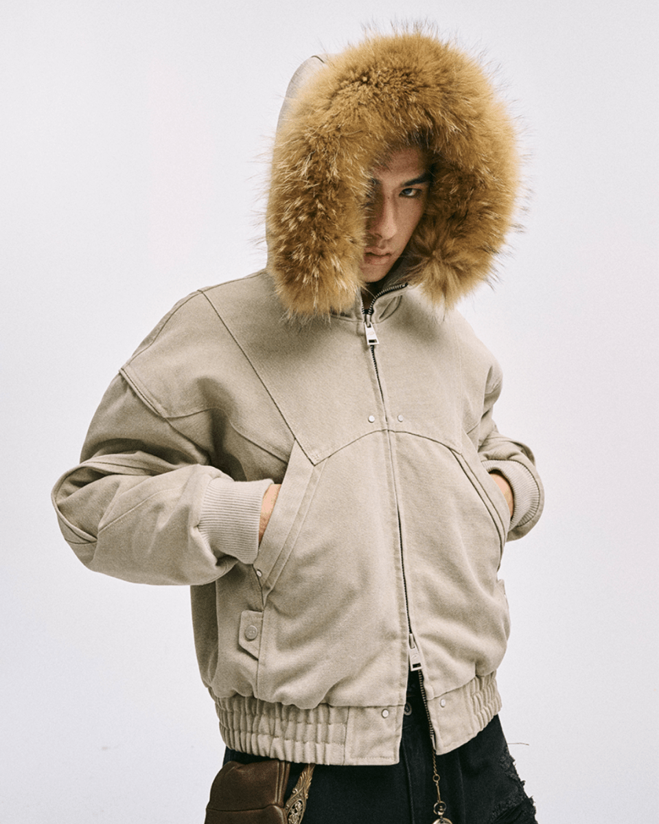 Shadow Fur Hybrid Jacket na2243 