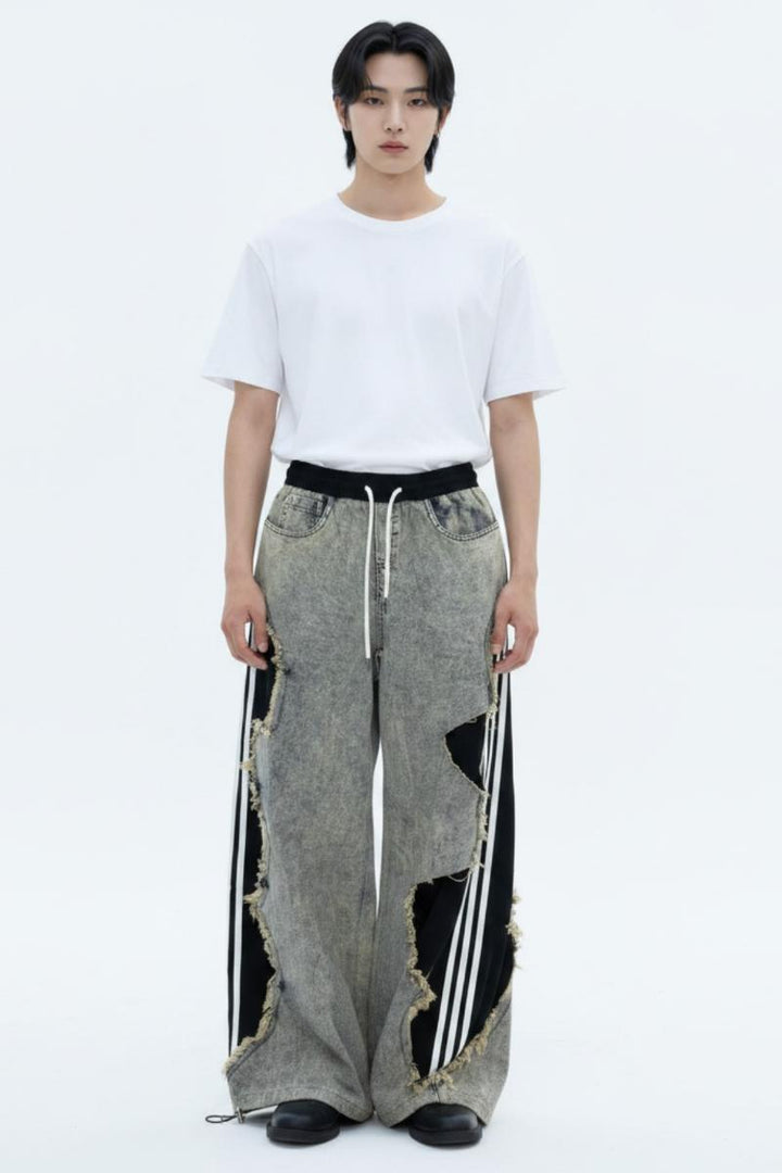 Cutout Denim Pants  na2619