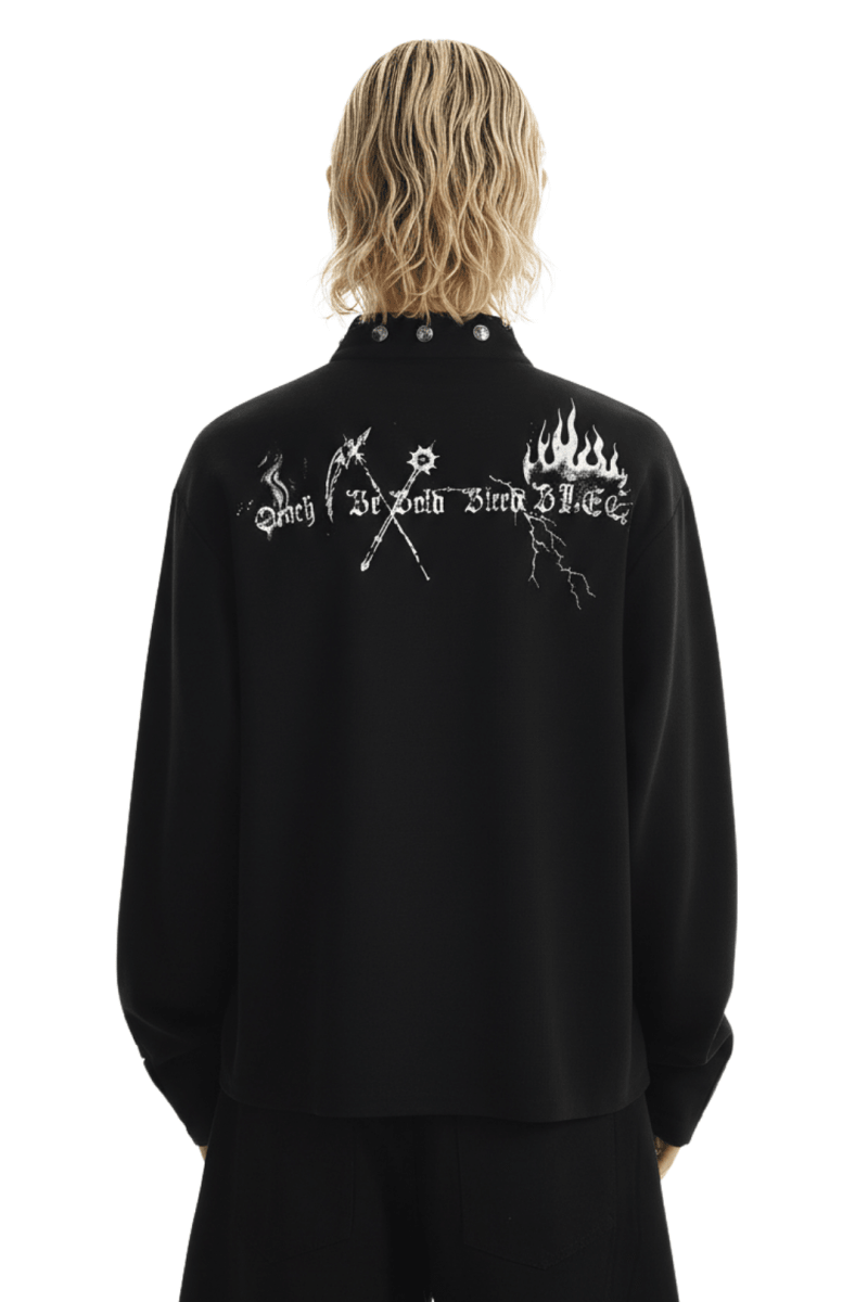 Gothic Reaper Oversized Shirt  na2390