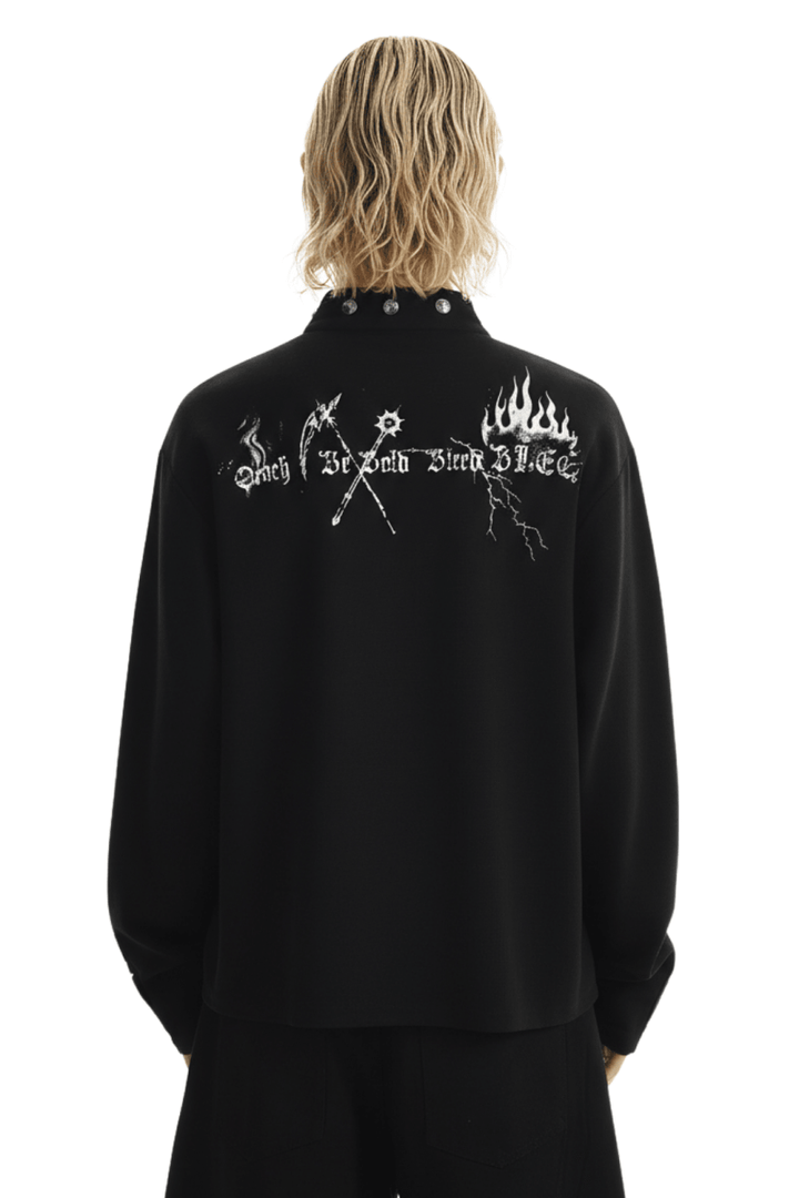 Gothic Reaper Oversized Shirt  na2390