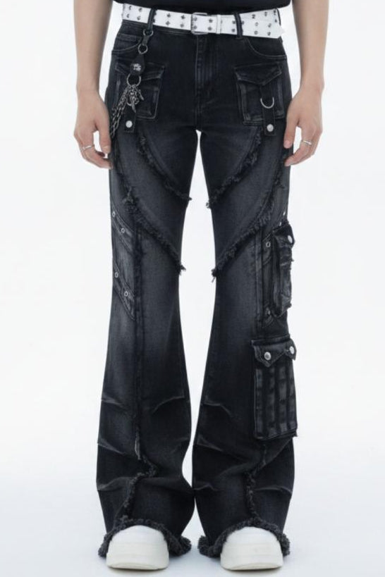 Distressed Baggy Jeans  na2592
