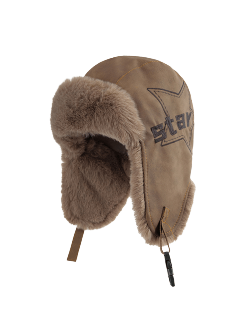 Star Fur Aviator Hat na2247