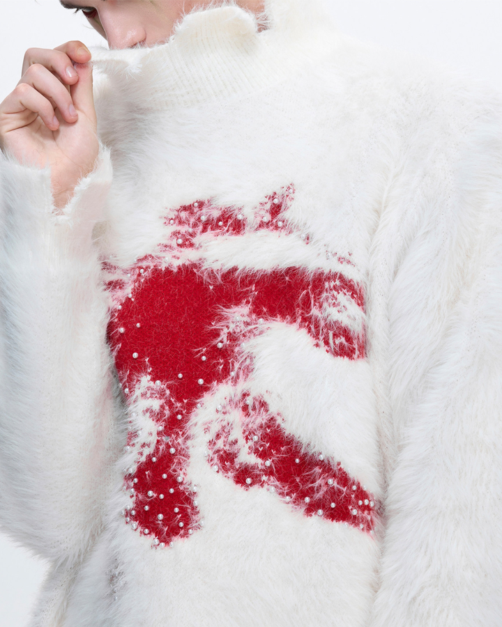 【ArguE CulturE】Crimson Howl Fur Jacket na2285