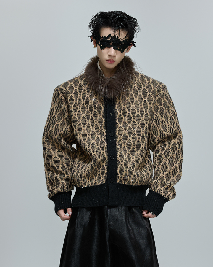 [ArguE CulturE] Royal Pattern Fur Knit na2270