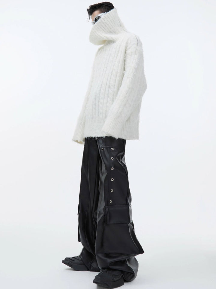 【CulturE】high neck loose knit  na1580