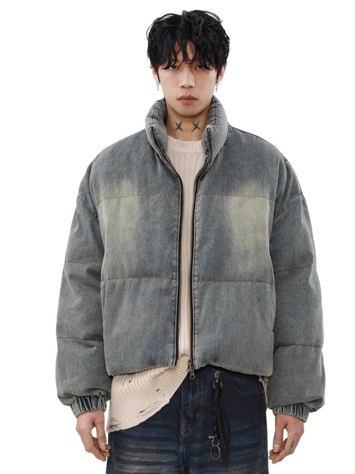 【MRNEARLY】washed denim down jacket  na1757