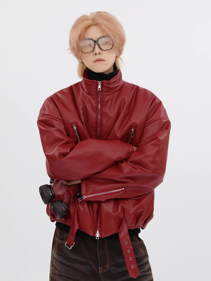 【FUTUREBOY】Korean PU leather jacket  na1713