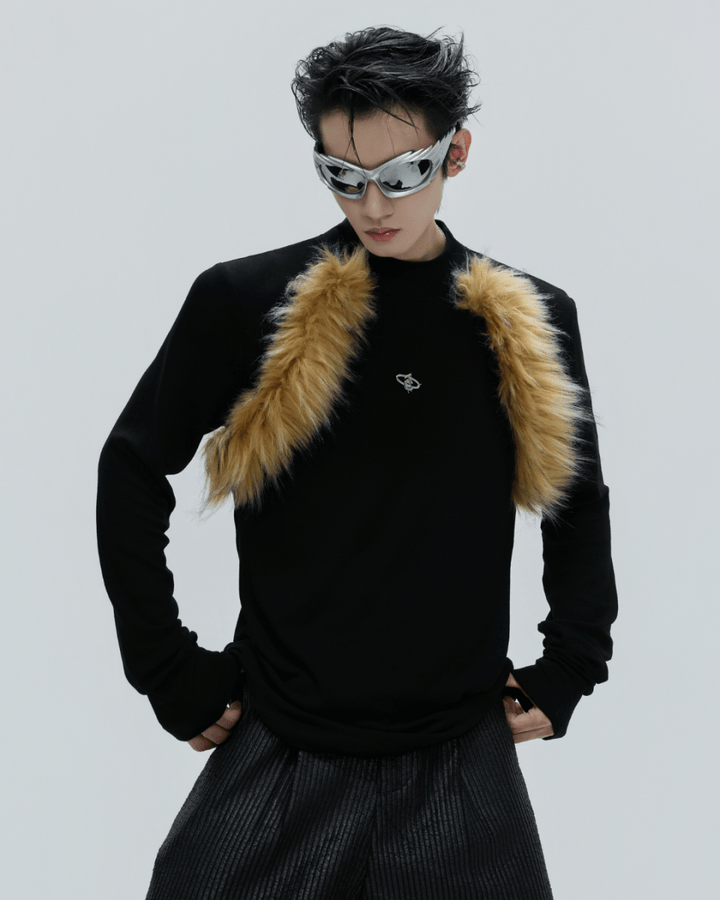 [ArguE CulturE] Golden Fang Fur Knit na2253