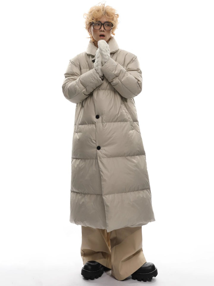 [FUTUREBOY] knee-length down jacket na1716