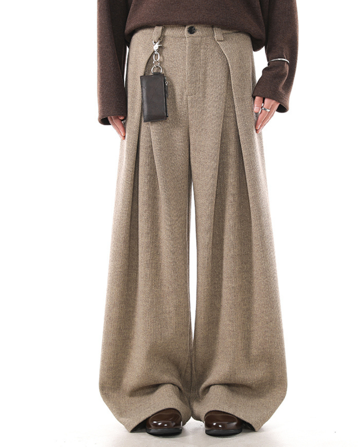 [BLANKIN] Muted Volume Wide Slacks na2284