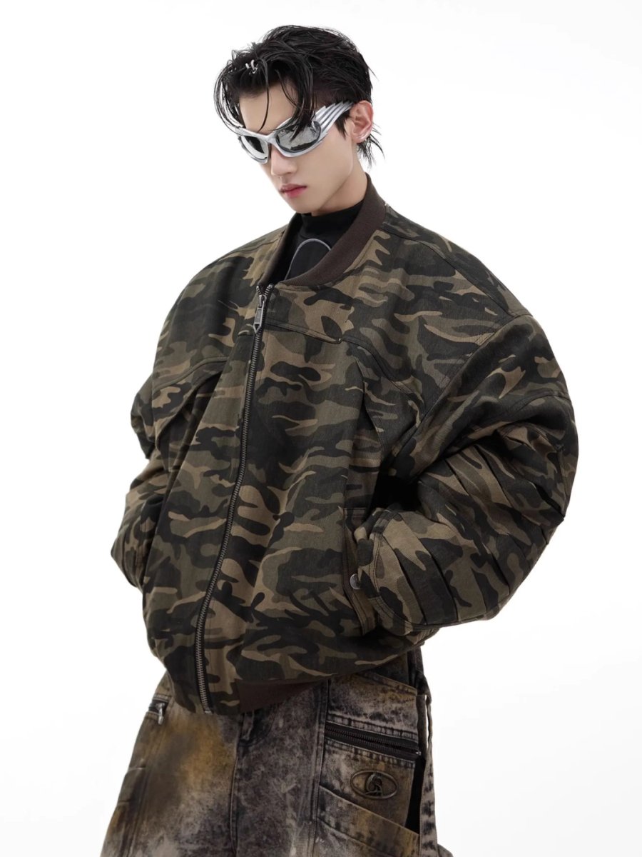 【CulturE】camouflage loose jacket  na1575