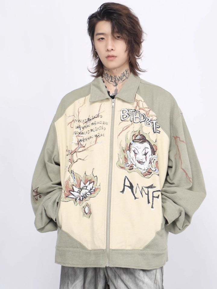 【Mz】hip-hop zipper jacket na1473