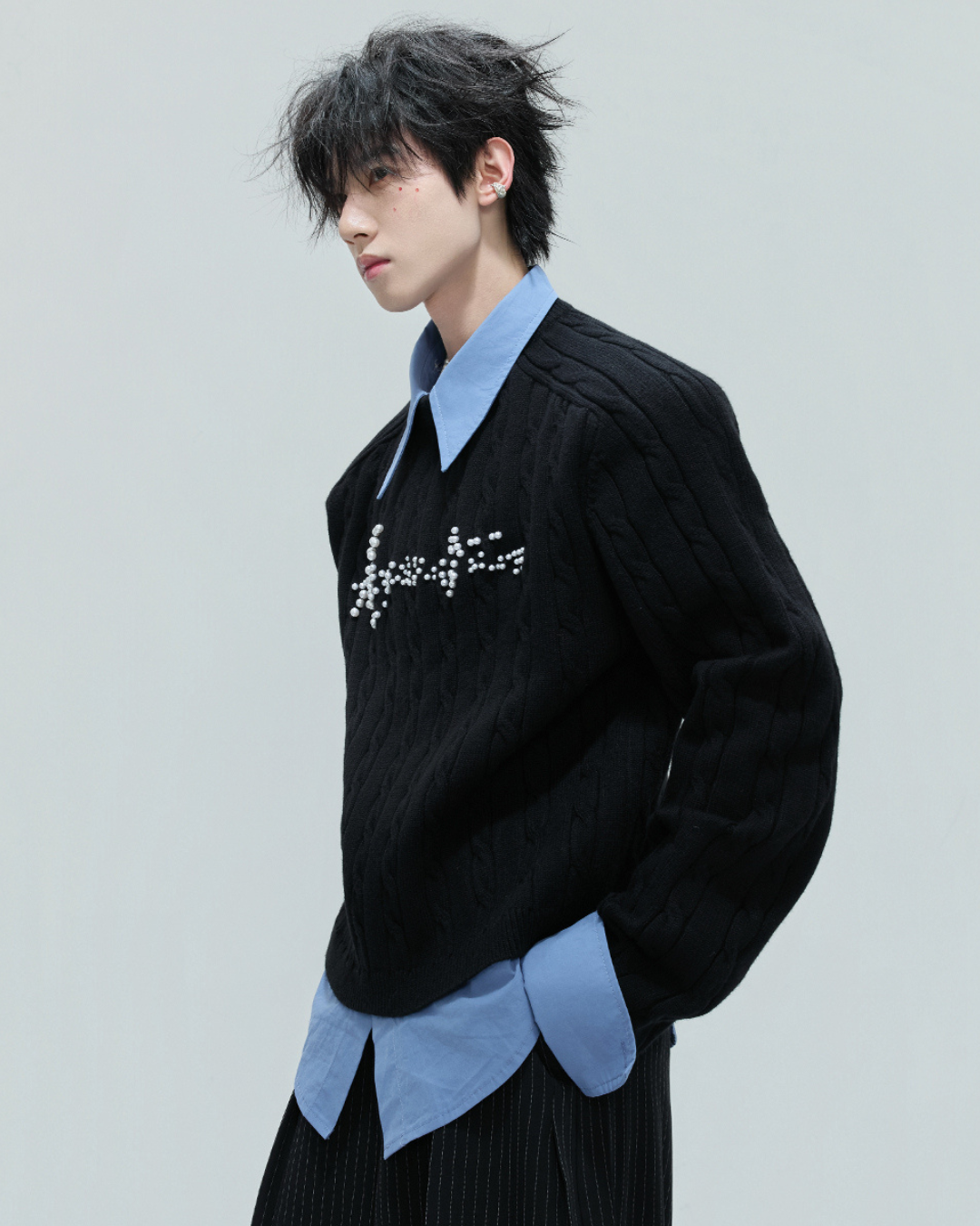 [ArguE CulturE]Pearl Logo Knit Sweater na2267