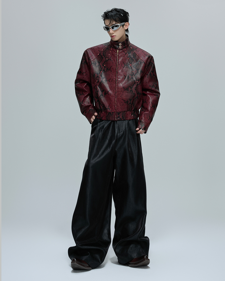 [ArguE CulturE]Luxe Sheen Wide Trousers na2268