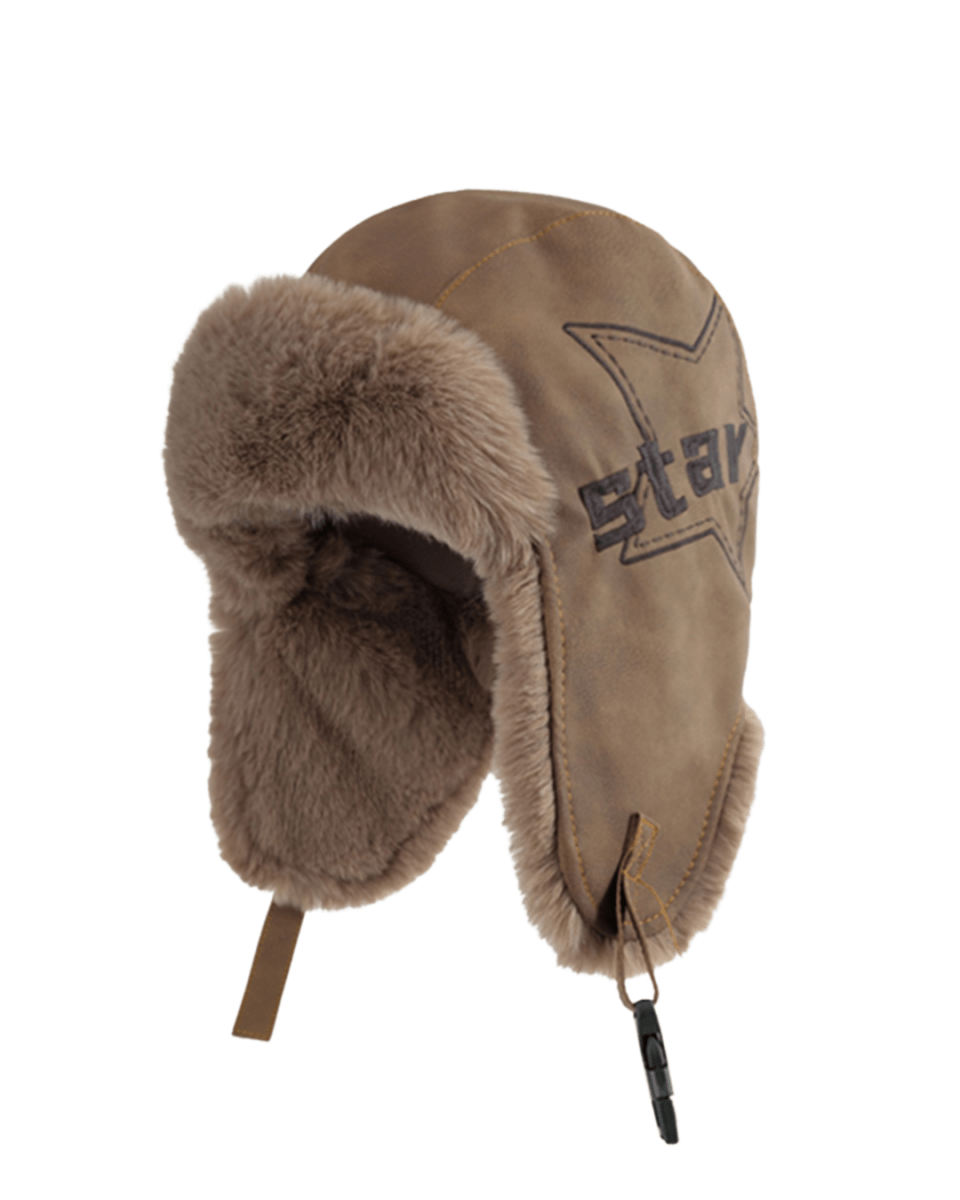 Star Fur Aviator Hat na2247