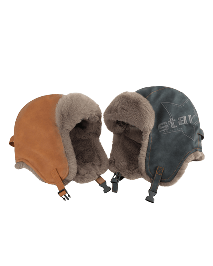 Star Fur Aviator Hat na2247