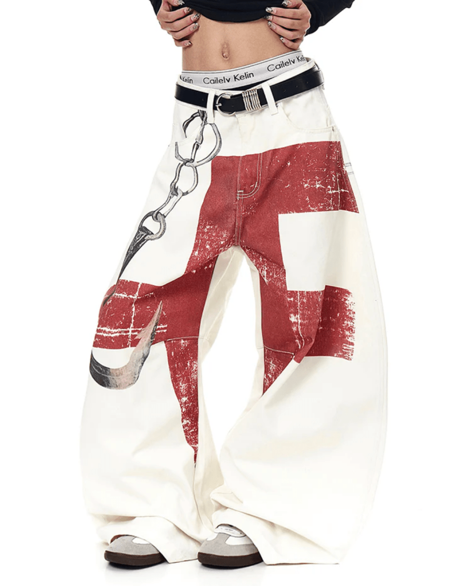 Red Cross Art Denim na2248