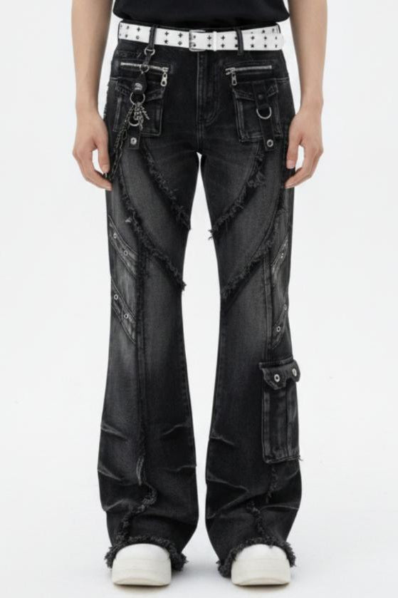 Distressed Baggy Jeans  na2592