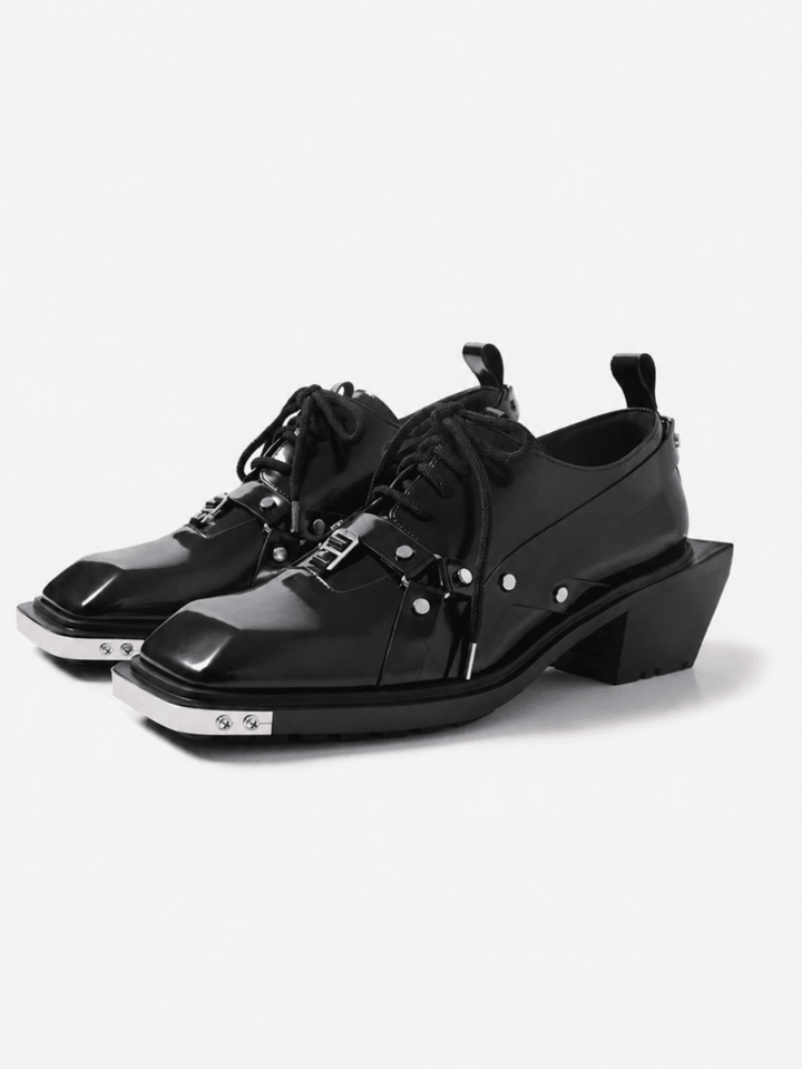 Square Toe Derby Leather Shoes na1046
