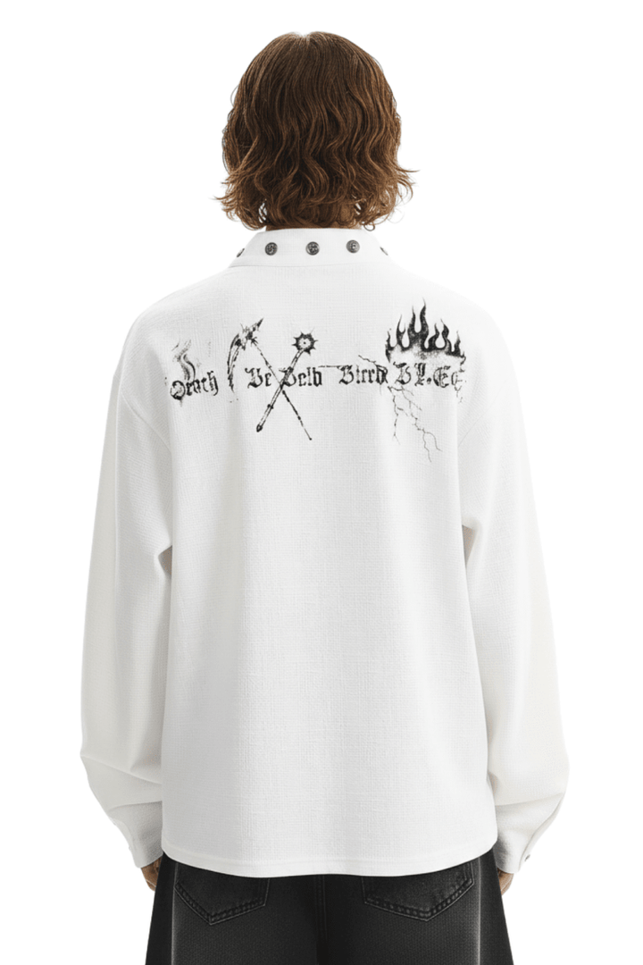 Gothic Reaper Oversized Shirt  na2390