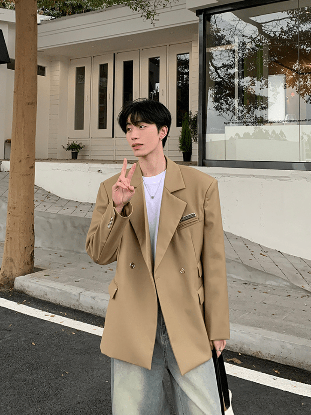 [ONELYC1NS] Korean loose suit na1005